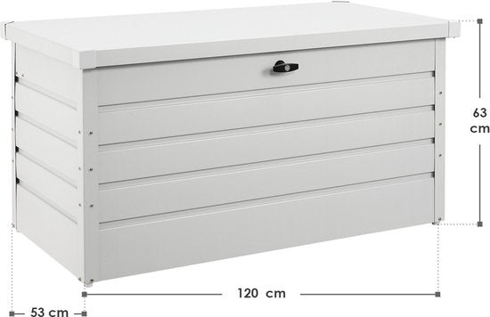 Metalen Opbergbox / Kussenbox Limani - 380 Liter - Wit