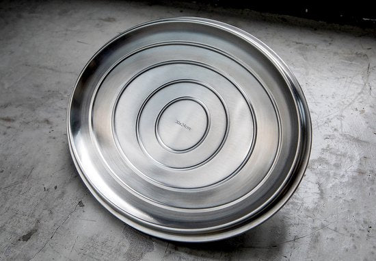 Saveur Voyage Braadpan Ø30 cm – Ovaal Gietijzer – PFAS-vrij – Geschikt voor Inductie & Oven – Klassiek Blauw – Voor Grote Maaltijden, Stoven & Slowcooking