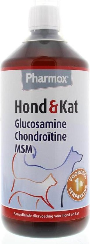 Pharmox Hond & Kat Glucosamine 1000 ml - Belangrijke bouwsteen voor honden en katten