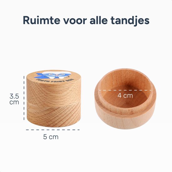 Alyze Tandendoosje - Jongens - Meisjes - Melktanden bewaardoosje - Logboek - Geboorte