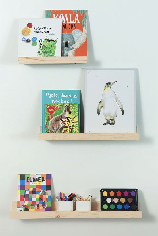 Astigarraga Wandplank - Wandrek - Kruidenrek - Fotoplank - 60cm - PEFC dennenhout