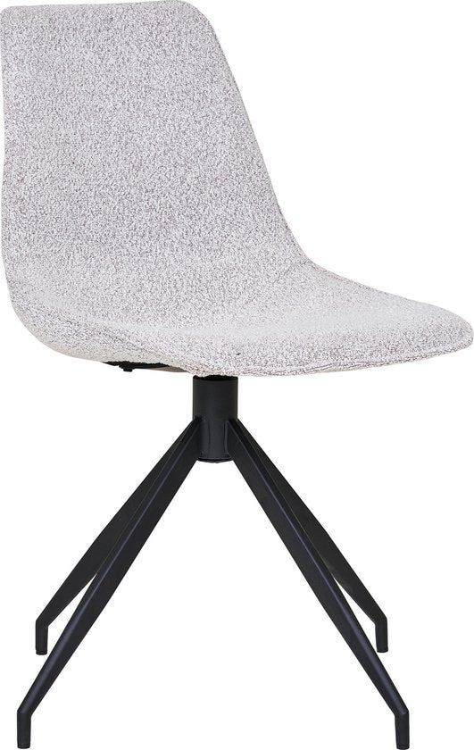 House Nordic Eetkamerstoel Monaco Swivel Bouclé Zand