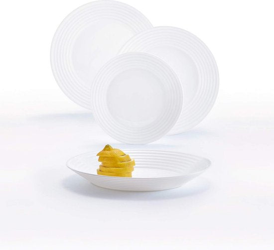 Serviesset Luminarc 1700 Wit Glas 18 Onderdelen