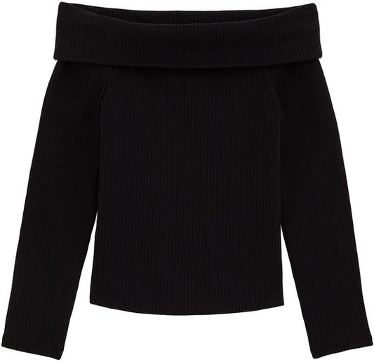 WE Fashion Meisjes off-shoulder top - Maat 10 jaar