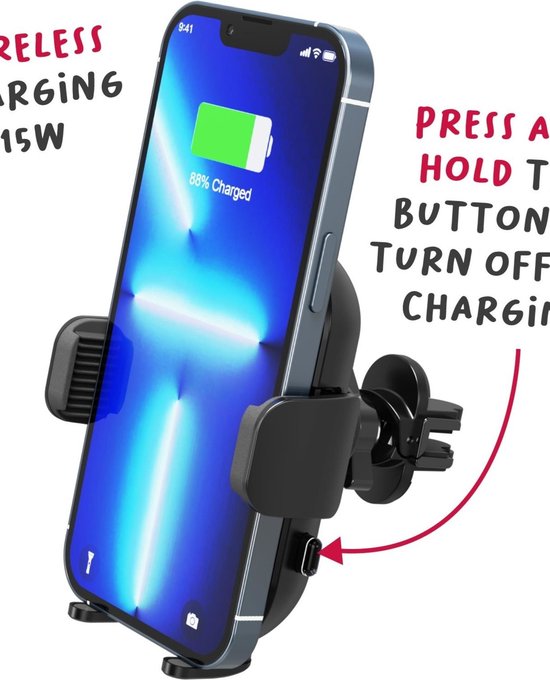 Celly MOUNTCHARGE15 Draadloze telefoon houder 15W BK