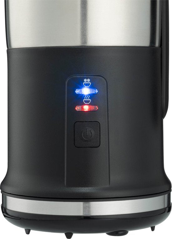 Inventum MK350 - Elektrische melkopschuimer - 115/240 ml - Warm/koud opschuimen - Verwarmen - PFAS vrij - Antikleeflaag - Zwart/RVS