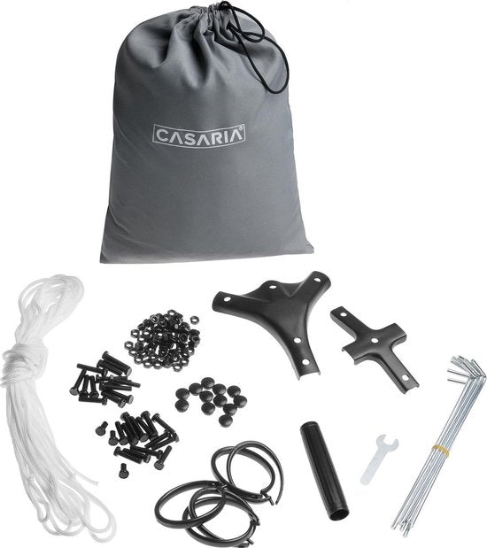Casaria Paviljoen Topas 3x4m - UV-bescherming 50+ - Crème