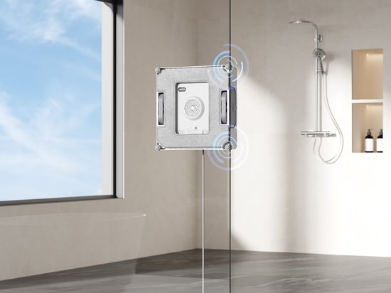 ECOVACS - WINBOT W2 Pro Omni EU - Automatische ruitenreinigingsrobot - Robot ramen lapper - Slimme reinigingstechniek - ramen, douchedeuren - Ruitenreiniger