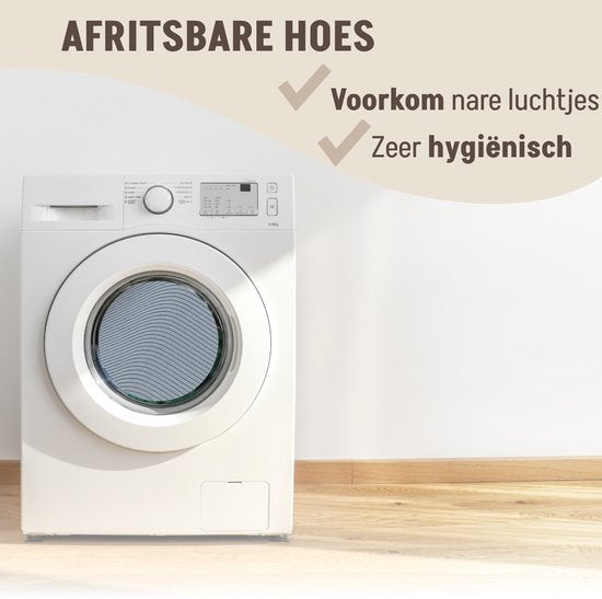 By Cee Cee – Hondendeken Voor Bank – 90 x 90 x 16 cm – Voorzien Van Volledig Afritsbare Hoes En Opstaande Randen – Voor Meubelbescherming – Donkergrijs Ribstof
