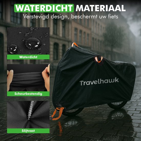 Travelhawk Fietshoes Universeel - Voor 1/2 Fietsen - Waterdicht en UV-bestendig - Zwart