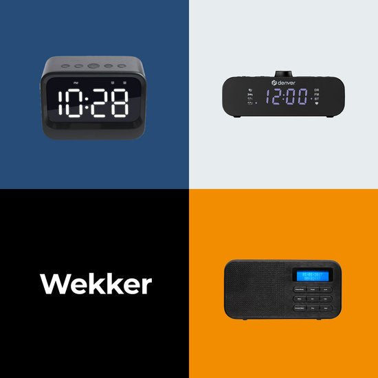 Denver Digitale Wekker - Bluetooth - Snooze - Dual Alarm - EC53B