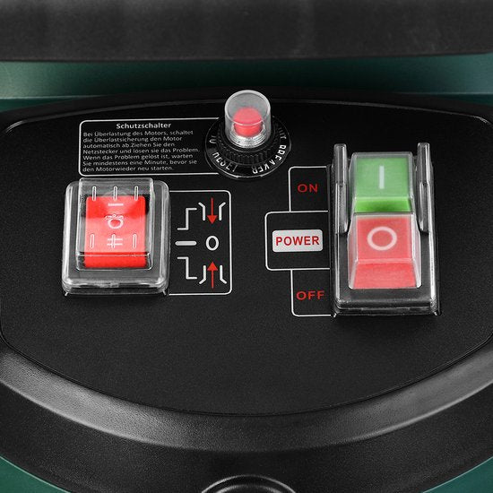 Gardebruk – Stille Hakselaar Versnipperaar – 3100 W – Voorzien Van Stalen Roller En 2 Opvangzakken Van 60 Liter En Omkeerfunctie – Voor Takken Tot 44 mm – Zwart En Groen Metaal En Kunststof