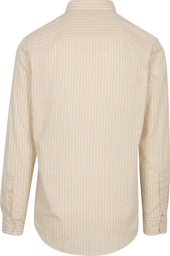 McGregor Striped Cotton Linen Shirt - Cotton/Linnen - XXL