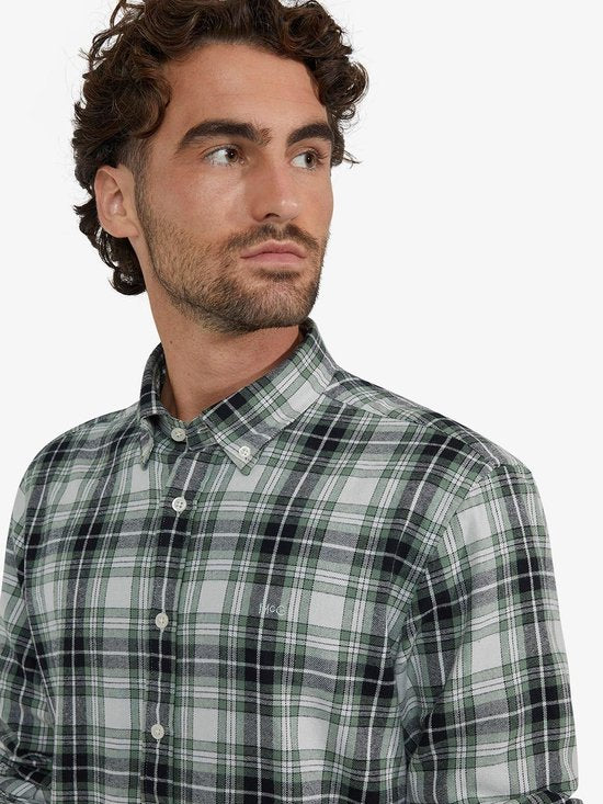 McGregor Overhemd Flanel Ruiten Groen - Maat XL - Heren - Overhemden Casual