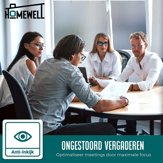 Homewell Raamfolie HR++ 70x300 - Isolerend & Zonwerend - Anti inkijk - Statisch - Lamellen
