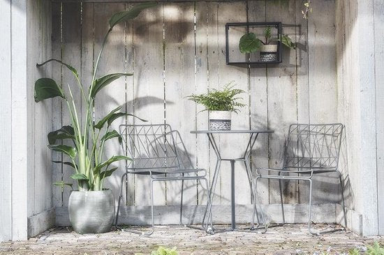 Mica Decorations Bueno Tuinstoel - 53 x 55 x 77 cm - Grijs