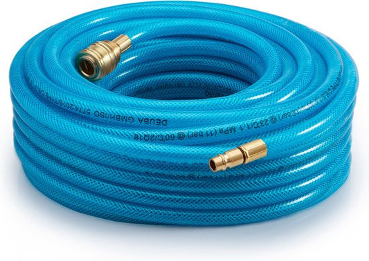 Deuba Persluchtslang 15m 15bar – Snelkoppeling 1/4-Aansluiting - Pvc