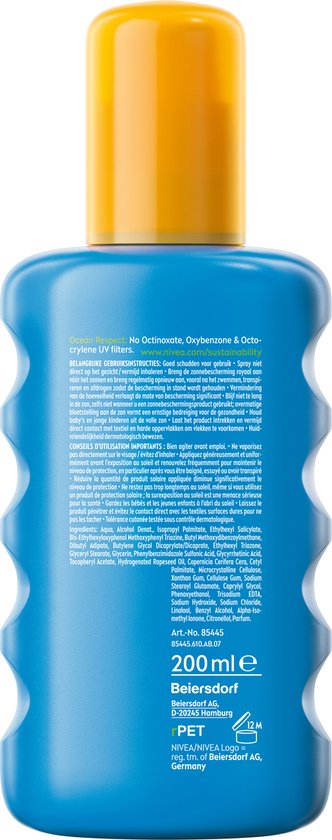 NIVEA SUN Protect & Bronze Zonnebrand Spray - SPF 30 - Zonnespray - Waterproof - Stimuleert een bruine huid - 200 ml