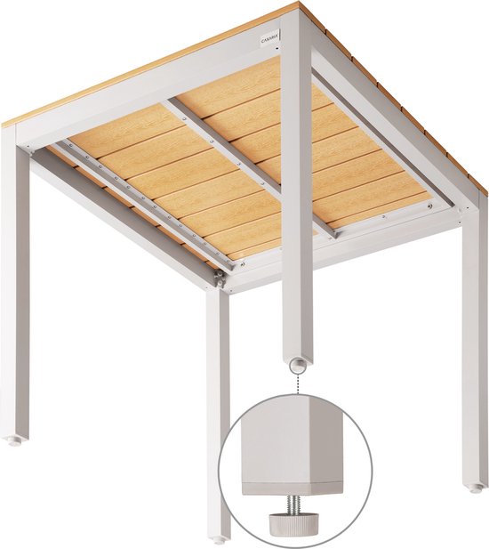 Casaria Tuinset Bern 4+1 Aluminium – Verstelbaar Klapbaar - Beige