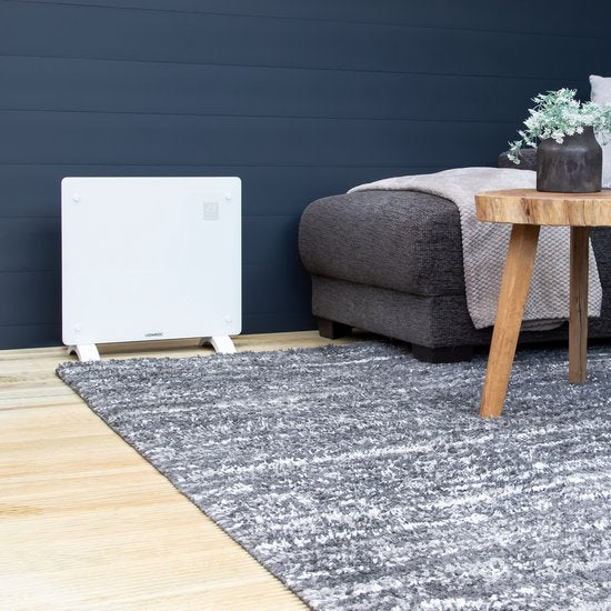 VONROC Luxe Elektrische kachel – 500W/1000W - Verwarmt Ruimtes Tot 12m2 - Met App – Instelbare Thermostaat & Timer - Wit