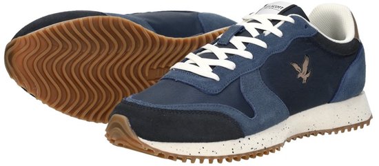 Lyle & Scott Leno Sneakers Laag - Blauw - Maat 43