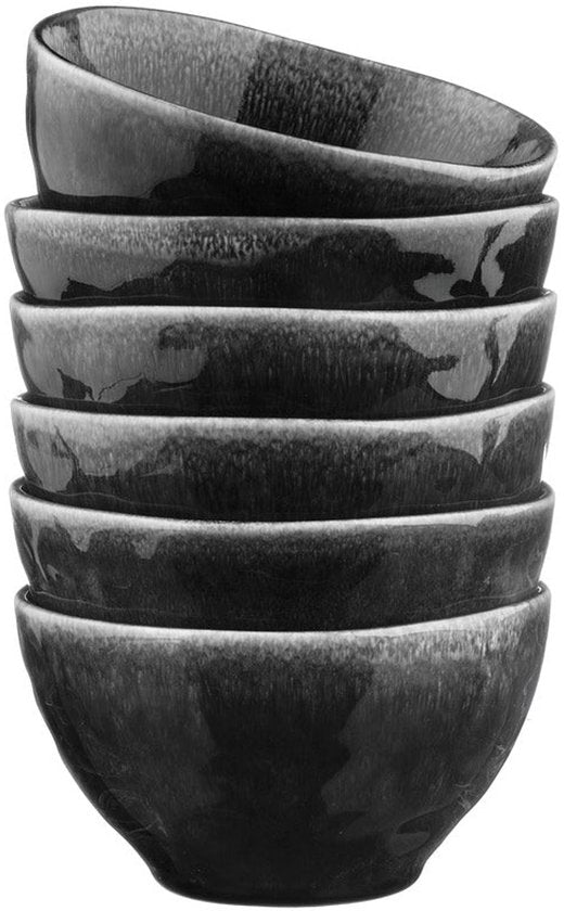 Kom MOON Ø14,5cm - 6 stuks - Encre