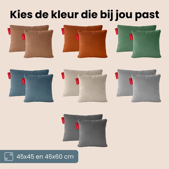 Auronic Warmtekussen - Classic - 45x45 - Draadloos - Oplaadbaar - Elektrisch kussen - Infrarood - Blauw