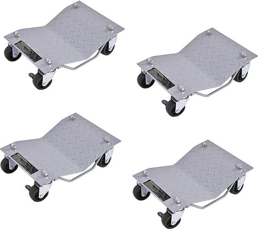 Coast Auto Verplaatstrolley - 4 Stuks - Max 680 kg per stuk - Metaal