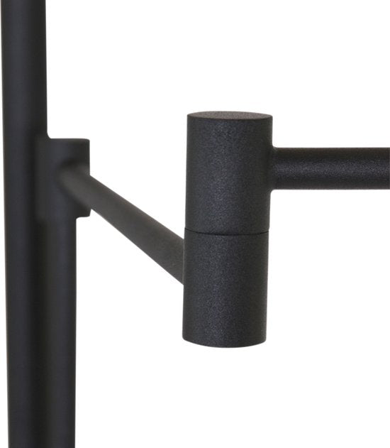 Vloerlamp woonkamer industrieel Turound LED 2663ZW Zwart
