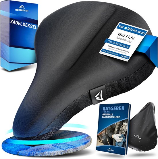 Nextcover zadelhoes fiets - gel memory foam - waterdicht met regenhoes