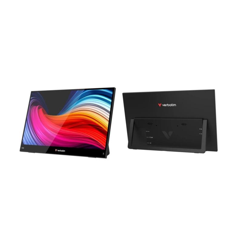 Verbatim Portable Touch Monitor 15.6 inch - Full HD 1920x1080 - Touchscreen - Zwart