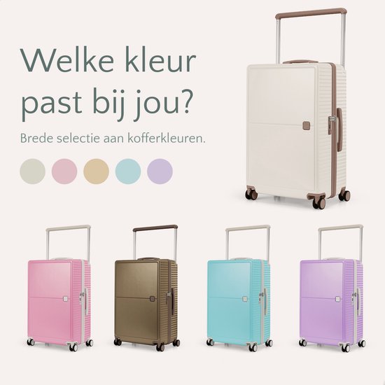 SC City Walker – 3-delige Kofferset | Lichtgewicht & Duurzaam | 20, 24 & 28 Inch | 360° Spinner Wielen | TSA-slot | Inclusief Beschermhoezen – Beige