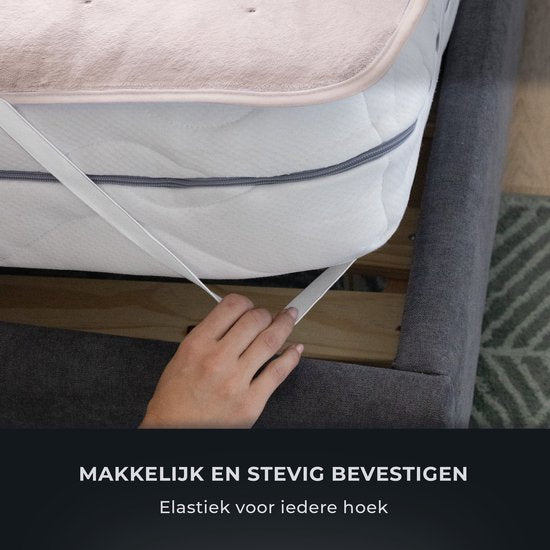STAUS&BACH elektrische Hoeslaken/deken - 100 watt - Wasbaar - Dusty Pink - 150x80 cm