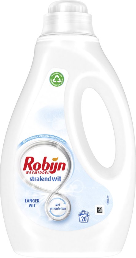 Robijn Stralend Wit Vloeibaar Wasmiddel 20 wasbeurten