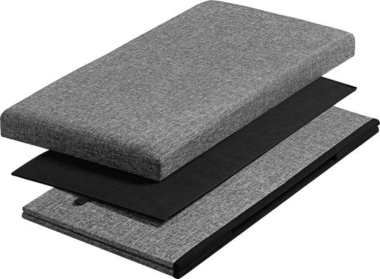 Casaria Opbergbank - 80x40x40cm 100L – Donkergrijs