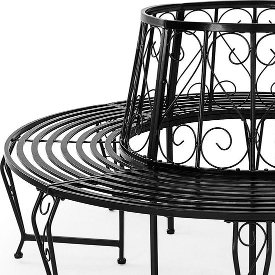 DUB Boombank - Tuinzetel - Zwart - Metaal - Ø160 cm