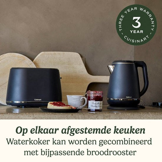 Cuisinart - Waterkoker Jug Kettle - Roestvrij staal - Water koker 1,5L - Zwart