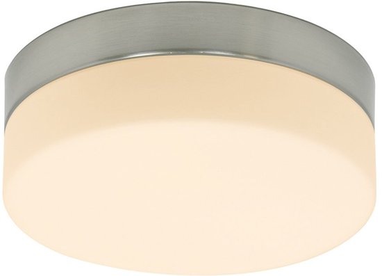 Plafondlamp Steinhauer Ikaro 1363ST Staal Ø24cm - Modern design met 4-standen dimmer, geschikt voor binnengebruik en badkamerzone 2 en 3
