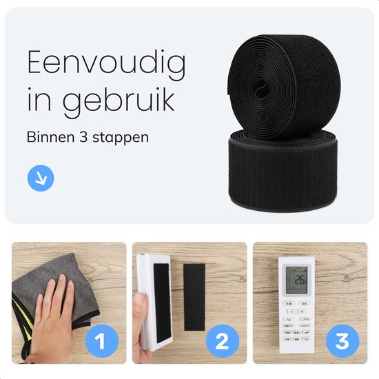 Luft Zelfklevende klittenband - 180x5cm - Tape - Naaibaar - Velcro - Klitterband