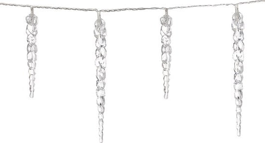 Monzana Ijspegel Kerstverlichting - Feestverlichting - 80 LEDS's - 13 m - helder wit