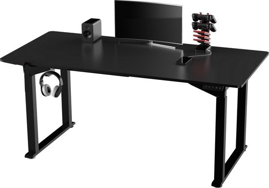 Bureau zit sta elektrisch hoogte verstelbaar - game bureau - gaming bureau - computertafel - game desk - ergonomische werkplek - 130 kg belastbaar - 160 x 75 cm