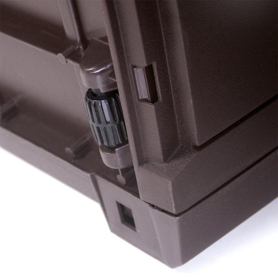 Casaria Opbergbox 310L - Weerbestendig Wielen Rotan-look - Bruin