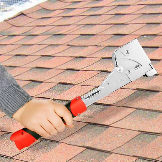 Monzana Handtacker - Nietpistool - RVS incl. 500 Nietjes
