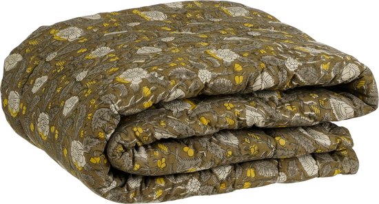 In the Mood Collection Quilt Deken - L180 x B130 cm - Katoen - Groen