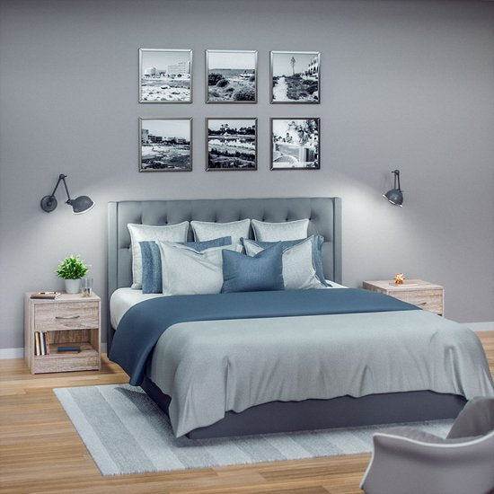 Casaria Nachtkastje - Lade Hout 41x39x28cm - Eiken