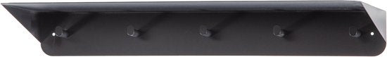 WOOOD Kenan Kapstok 5 Haken - Metaal - Zwart - 10x80x30