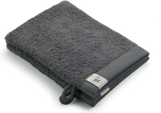 Walra Washand Remade Cotton - 2x 16x21 - 100% Katoen waarvan 70% gerecycled - Grijs / Antraciet