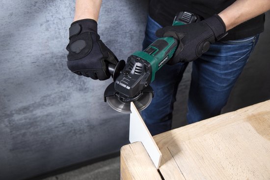 VONROC Accu Haakse Slijper – VPower 20V – Ø115MM – Incl. zijhandgreep & tas - Zonder accu & lader
