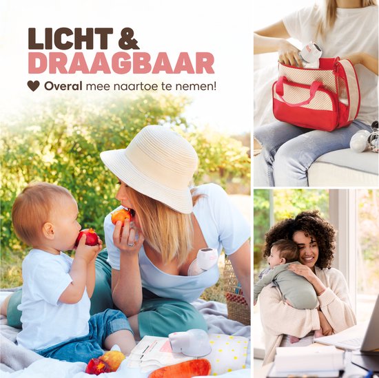 Vulpes Goods® BabyCare - Handsfree Borstkolf - Elektrische Draadloze Borstkolf – Dubbele Elektrische Kolf - Draagbaar - 2 Stuks
