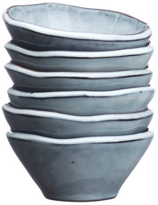 Kom CLOUD Ø10cm - 6 stuks - Stormgrijs